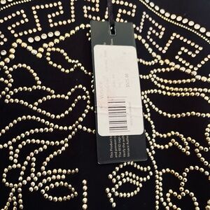 Black and Gold Studded Top